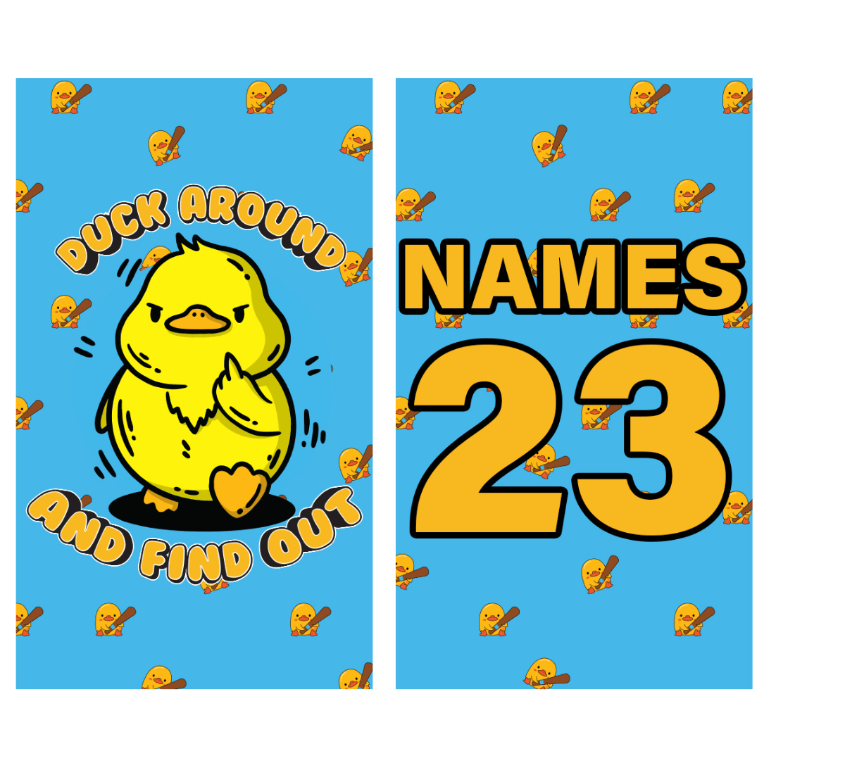 Duck Around and Find Out Bag Tag - Smash It Sports