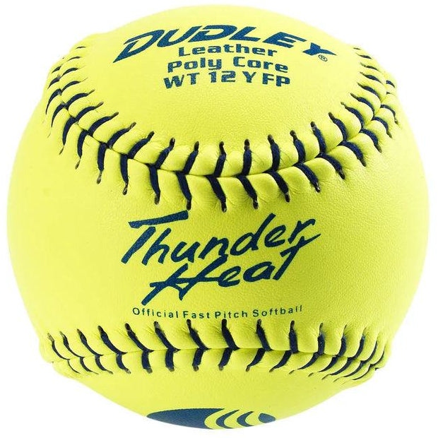 Dudley Thunder Heat WT12 Series 12" Leather Fastpitch Softballs - 4U147Y - Smash It Sports