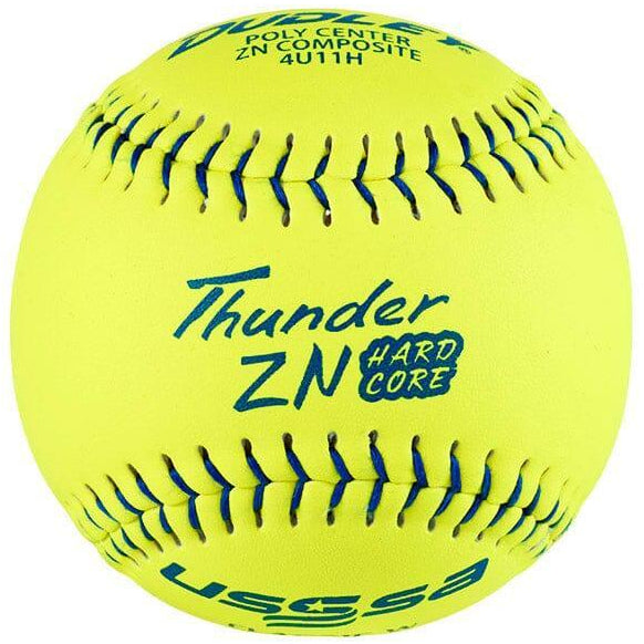 Dudley Thunder ZN Hardcore 44/375 USSSA 11" Slowpitch Softballs - 4U11H - Smash It Sports