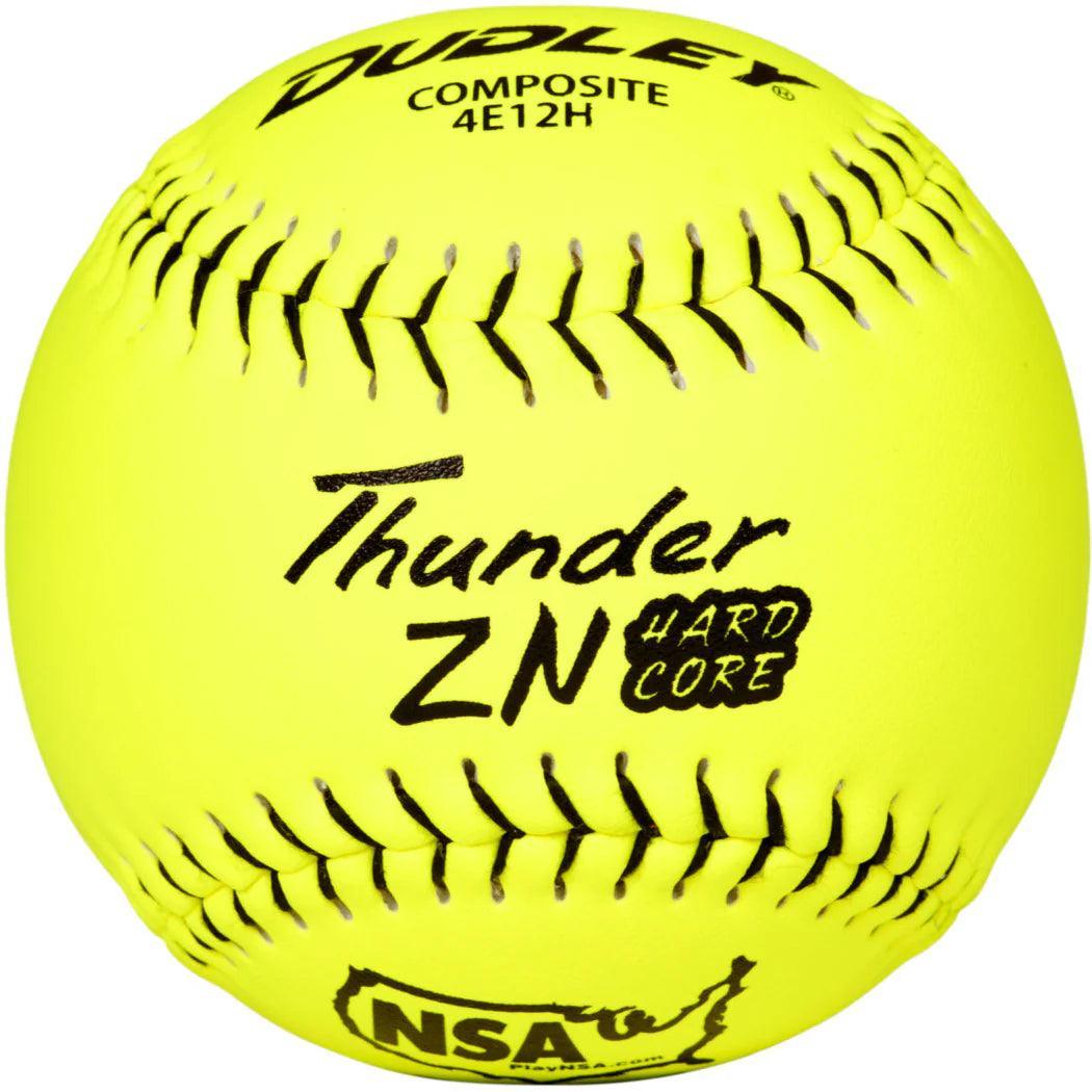 Dudley Thunder ZN Hardcore Icon 44/400 NSA 12" Slowpitch Softballs - 4E12H - Smash It Sports