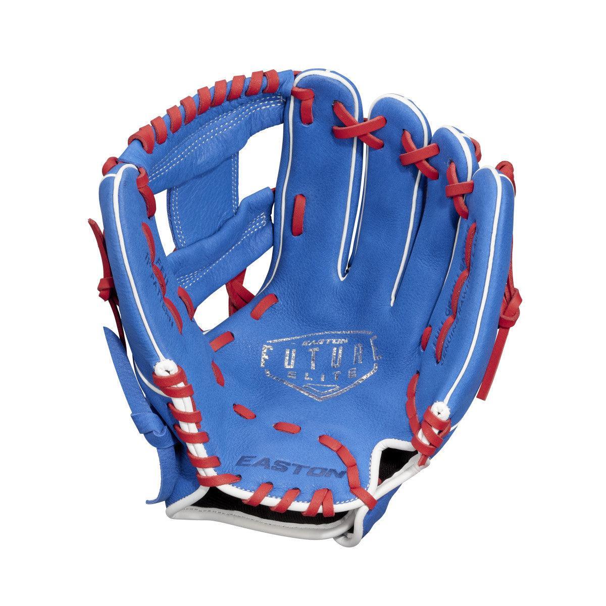 Easton Future Elite 11″ Baseball Fielding Glove - FE11 Royal/Red - Smash It Sports