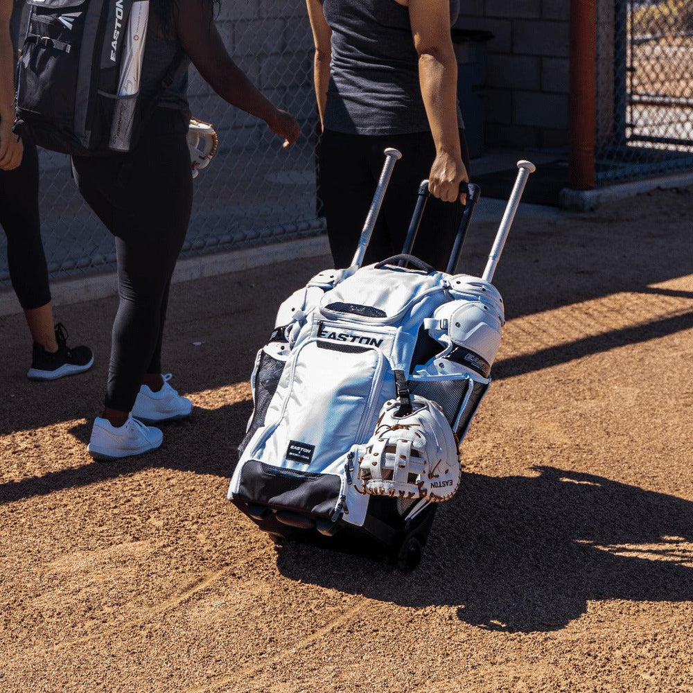 Easton Jen Schro Catchers Wheeled Bag - White - Smash It Sports