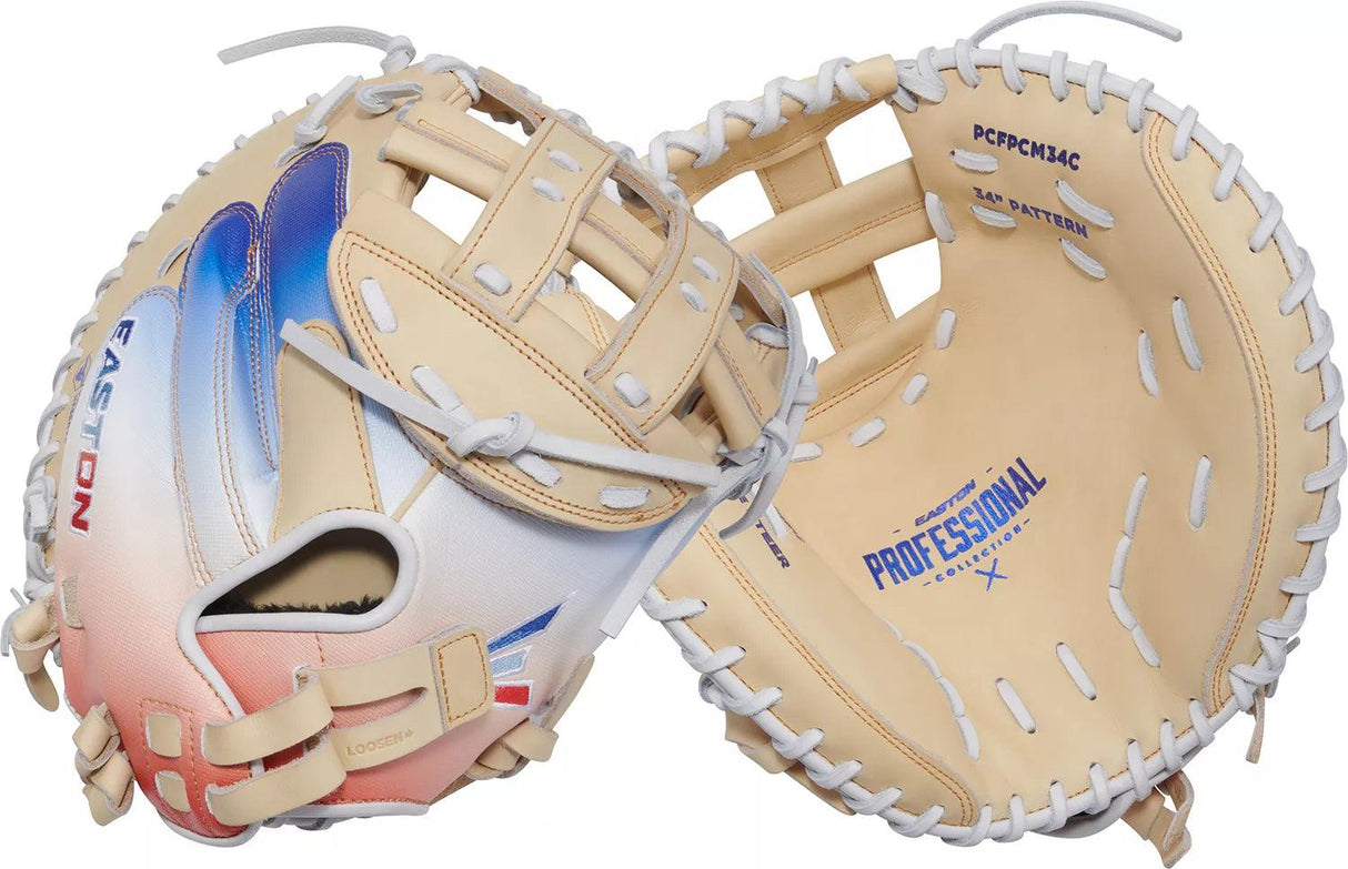 Easton Professional Collection Color Splash 2.0 34" Fastpitch Catchers Mitt/Glove - PCFPCM34C - Smash It Sports