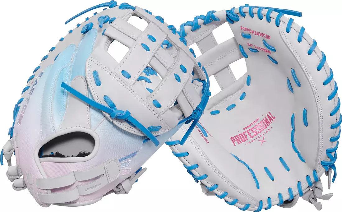 Easton Professional Collection Color Splash 2.0 34" Fastpitch Catchers Mitt/Glove - PCFPCM34WCBP - Smash It Sports