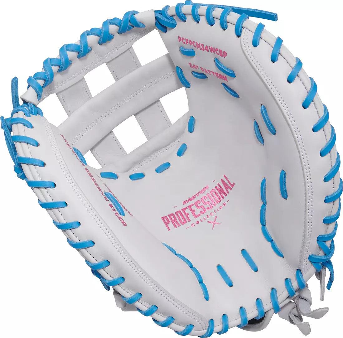 Easton Professional Collection Color Splash 2.0 34" Fastpitch Catchers Mitt/Glove - PCFPCM34WCBP - Smash It Sports