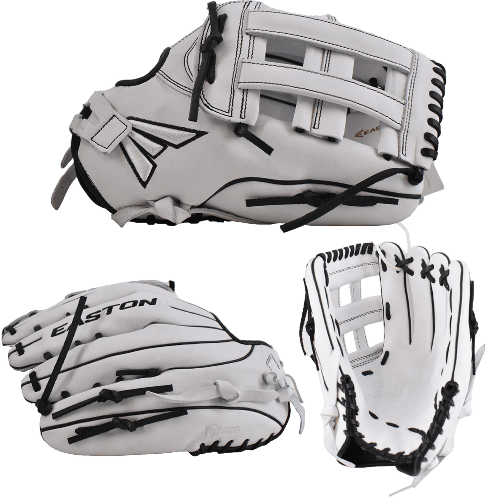 Easton Small Batch No. 68 LHT Slowpitch Softball Glove - White/Black - Smash It Sports