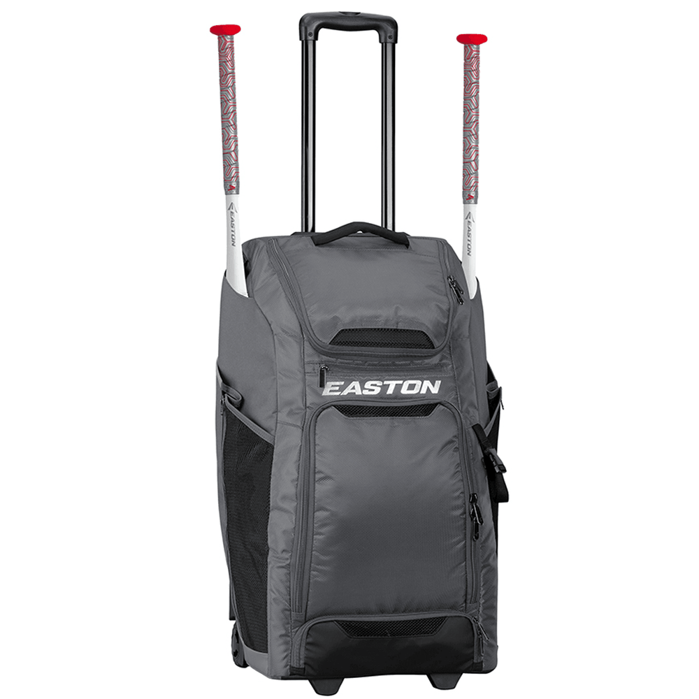 Easton Wheeled Catcher's Bag (Charcoal) - Smash It Sports