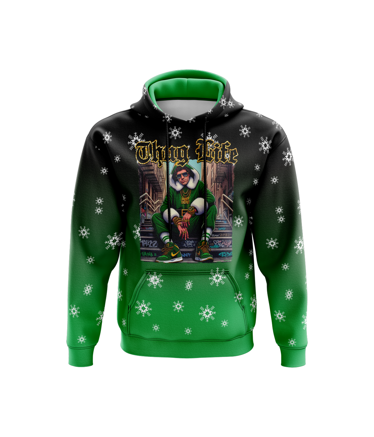 Elf Thug Life - Hoodie (Customized Buy-In)