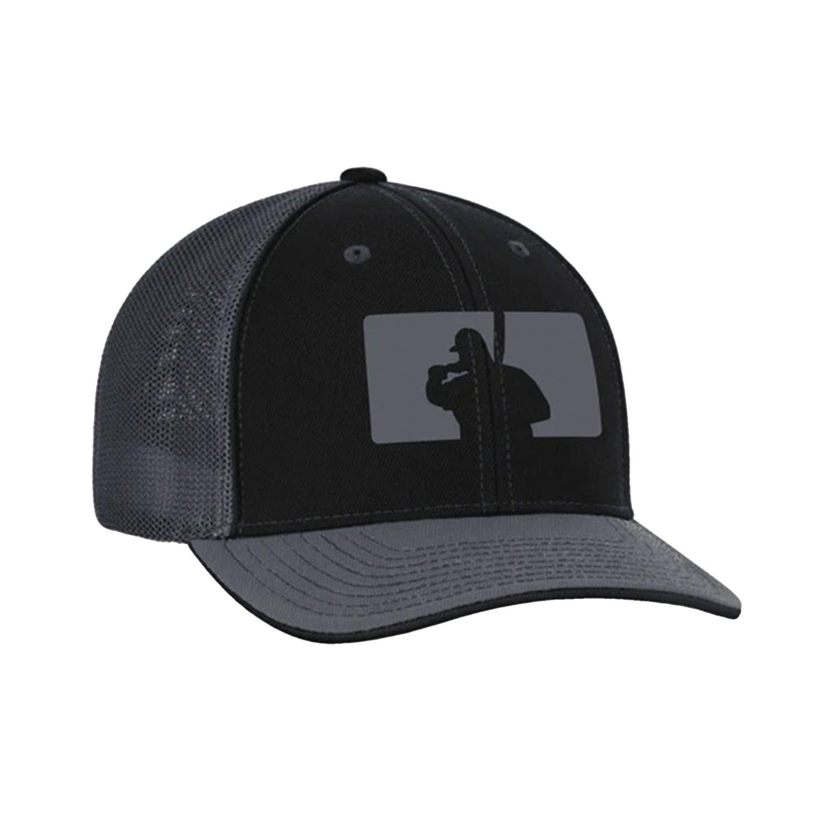Fat Guy BP Fitted Hat - 404M (Black/Charcoal) - Smash It Sports