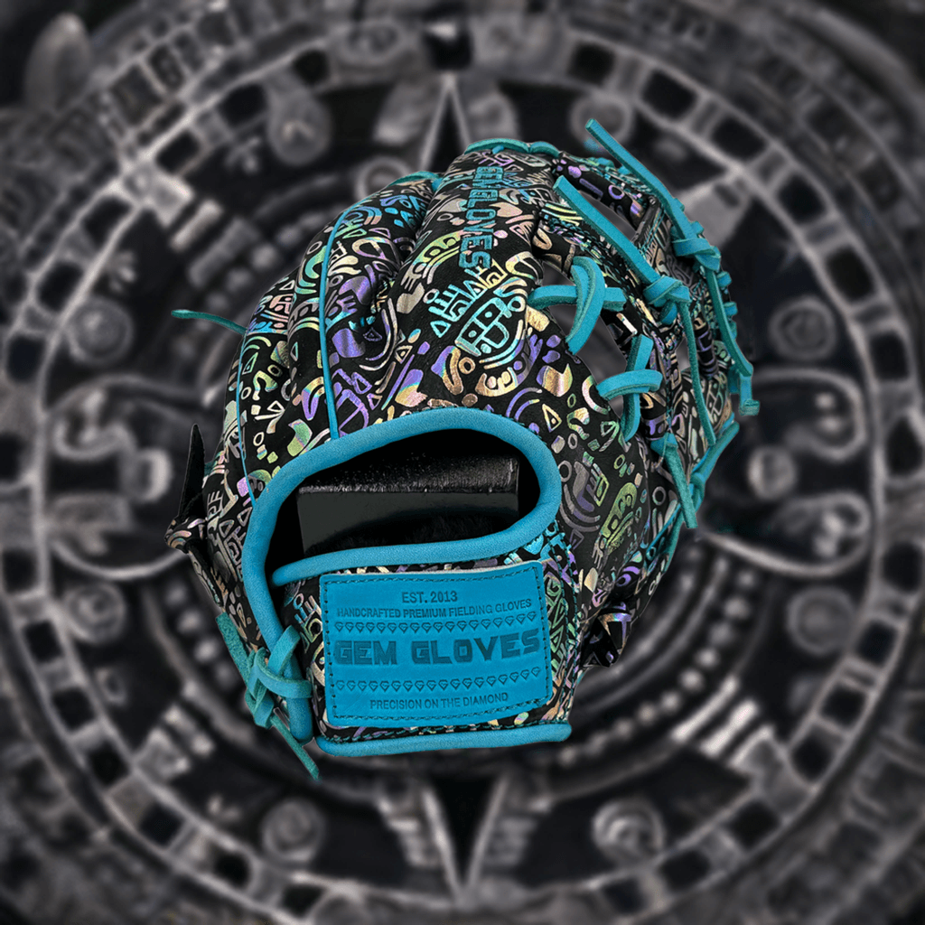 Gem Gloves Baseball Fielding Glove - GEM035 Holographic Aztec - Smash It Sports