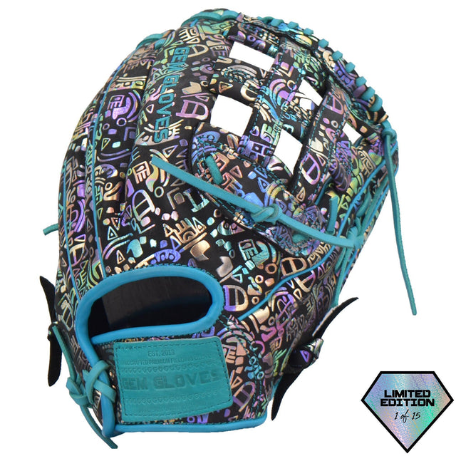 Gem Gloves Softball Fielding Glove - GEM035 Holographic Aztec - Smash It Sports