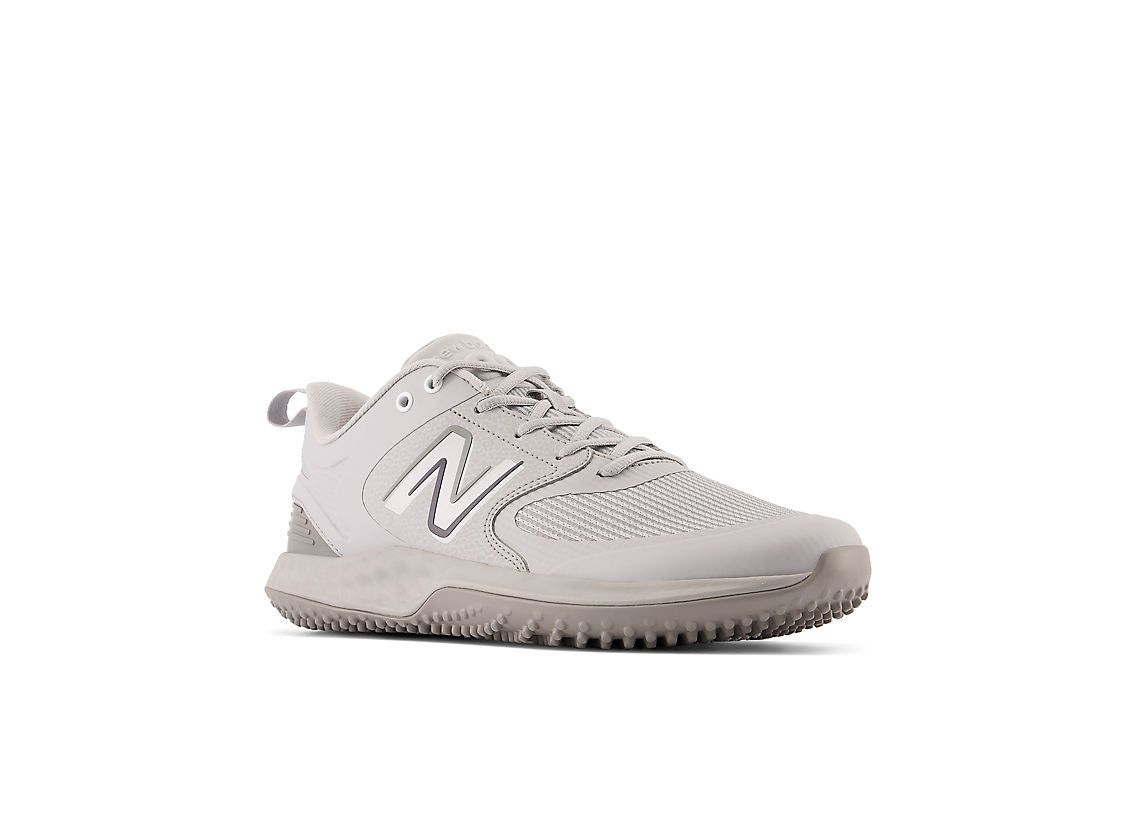New Balance Men's Fresh Foam 3000 V6 Turf Baseball Shoes - Grey with White - T3000TG6