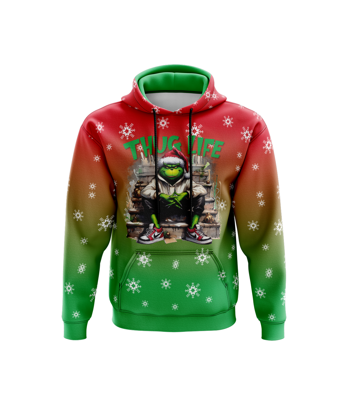 Grinch Thug Life - Hoodie (Customized Buy-In)