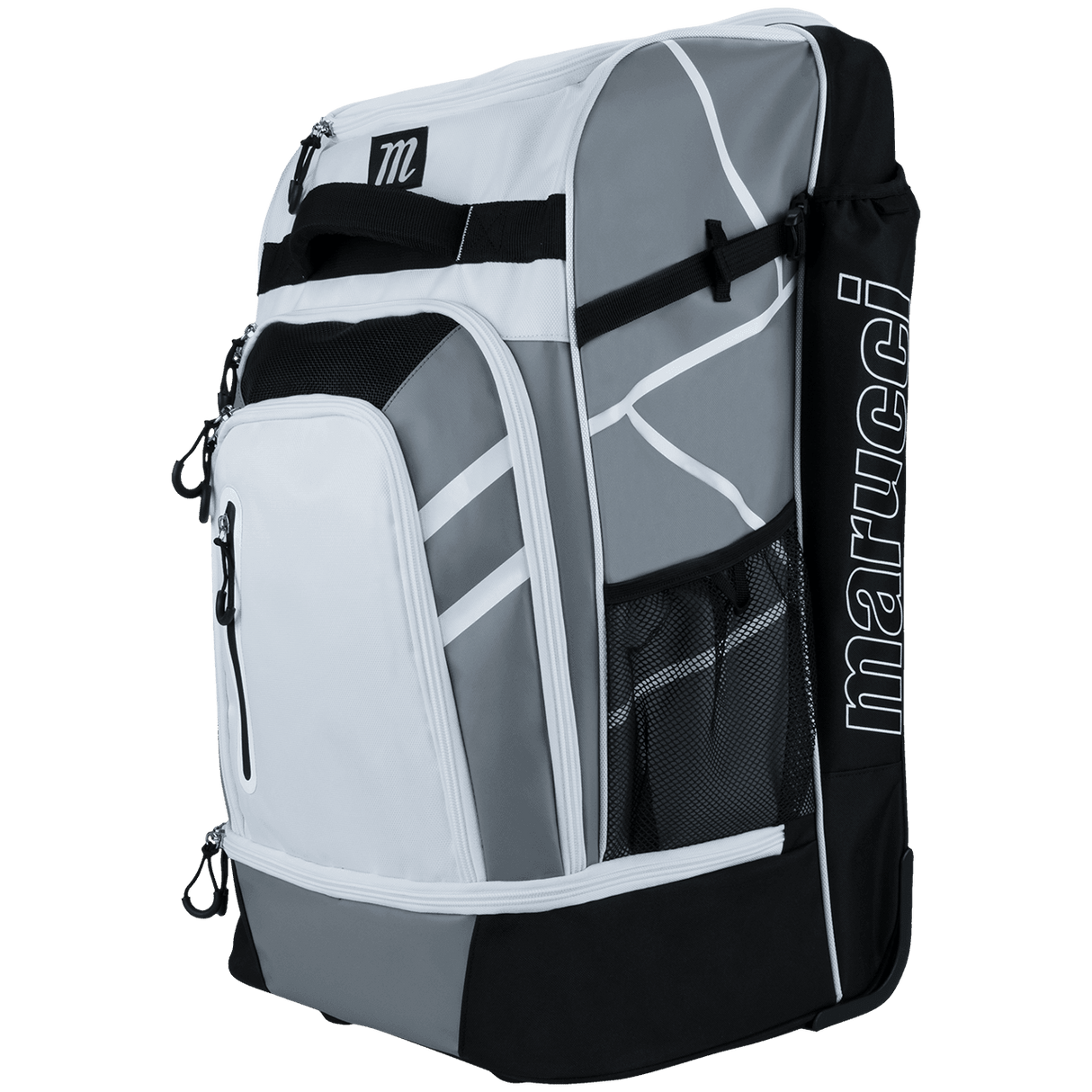 Marucci Convoy Wheeled Bat Bag Roller - White - Smash It Sports