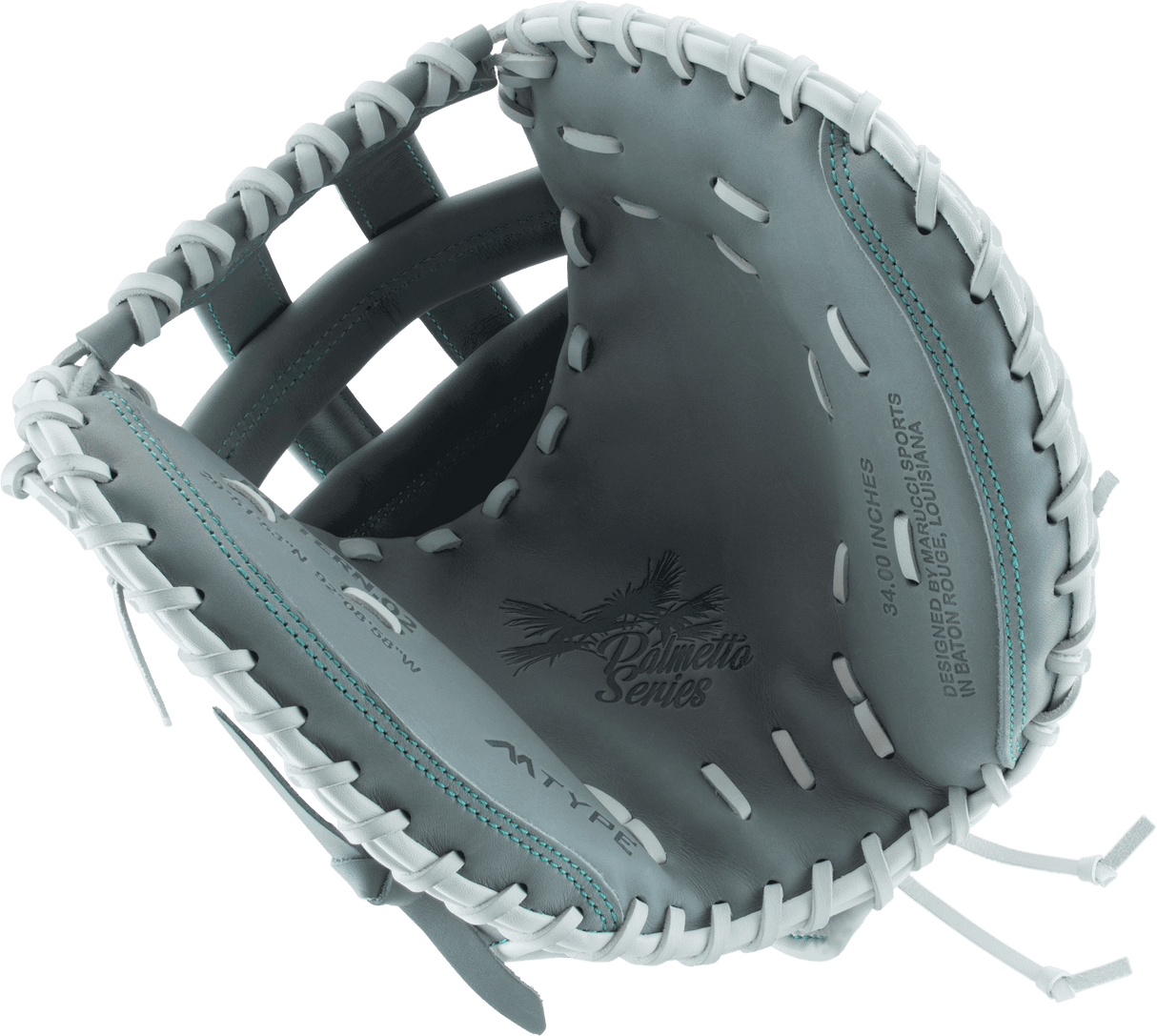 Marucci Palmetto 34" Fastpitch Softball Catchers Mitt/Glove - MFG3PL240C2FP-GY - Smash It Sports