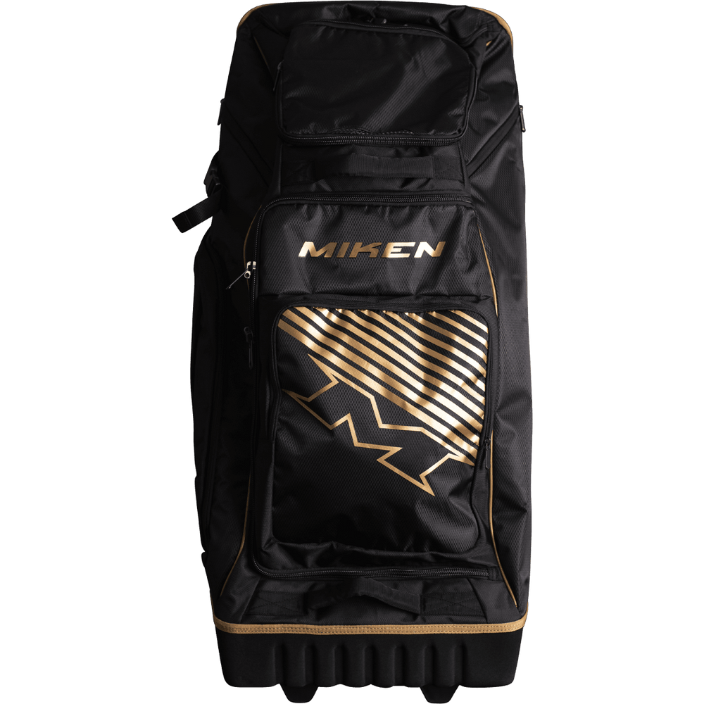 Miken Gold Edition Deluxe Slowpitch Wheeled Roller Bag - M-DLUXWB-BKGO - Smash It Sports