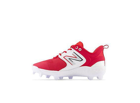 New Balance Men's Fresh Foam 3000 V6 Molded Baseball Cleats - Red with White - PL3000R6 - Smash It Sports