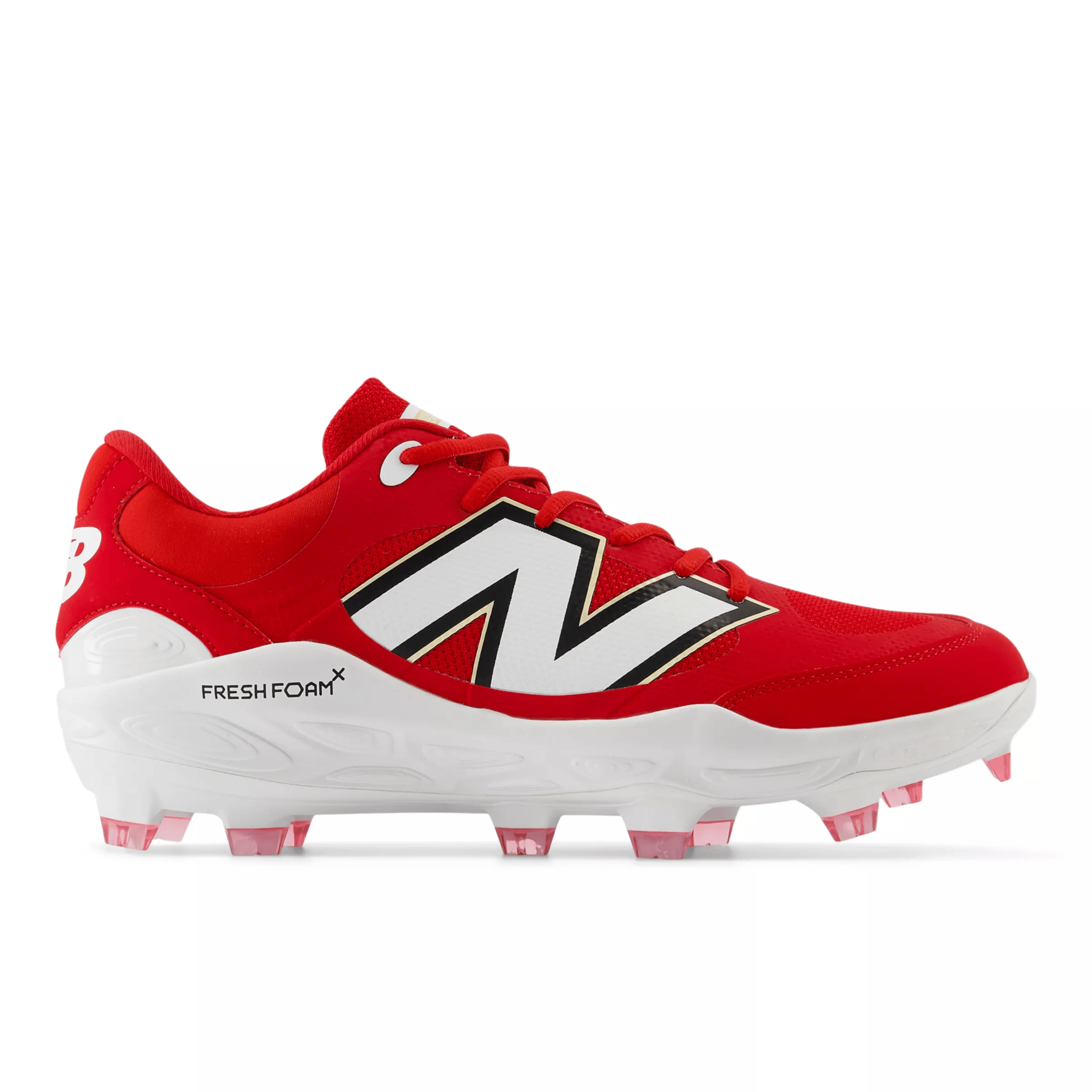 Red Baseball Cleats Red Baseball Shoes New Balance Low-Cut Metal