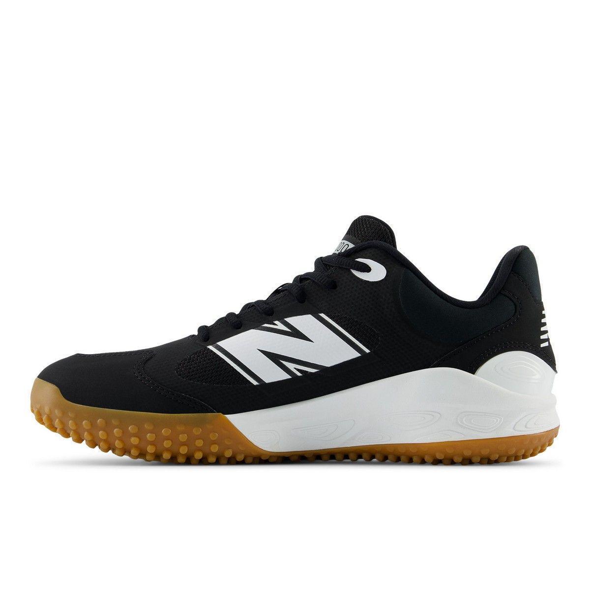 New Balance Men's Fresh Foam 3000 v7 Turf Baseball Shoes - Black/Gum - T3000BK7 - Smash It Sports