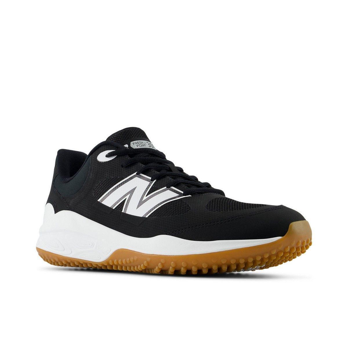 New Balance Men's Fresh Foam 3000 v7 Turf Baseball Shoes - Black/Gum - T3000BK7 - Smash It Sports