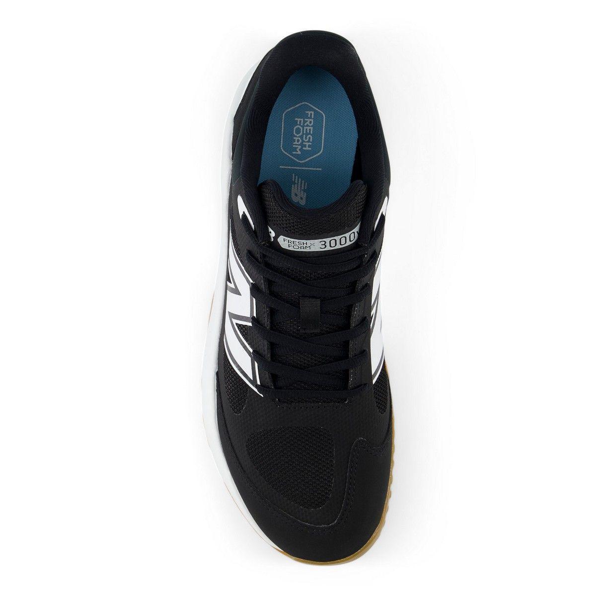 New Balance Men's Fresh Foam 3000 v7 Turf Baseball Shoes - Black/Gum - T3000BK7 - Smash It Sports