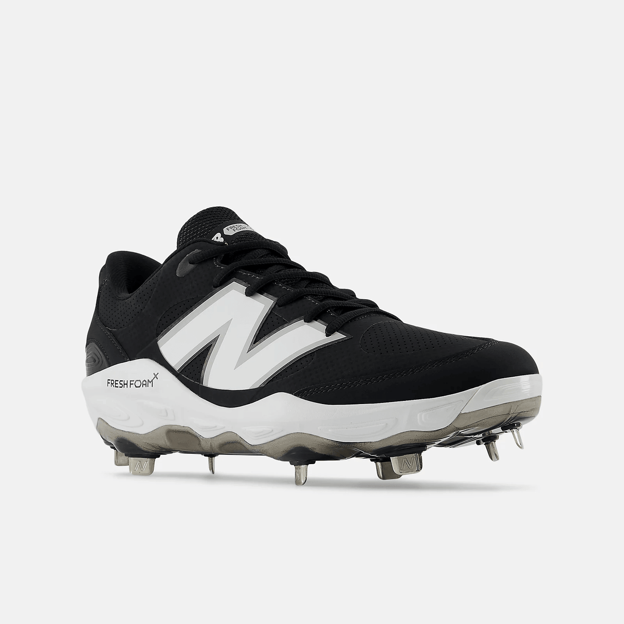 New Balance Men's Fresh Foam X 3000 v7 Synthetic Metal Baseball Cleats - Black - L3000SK7 - Smash It Sports