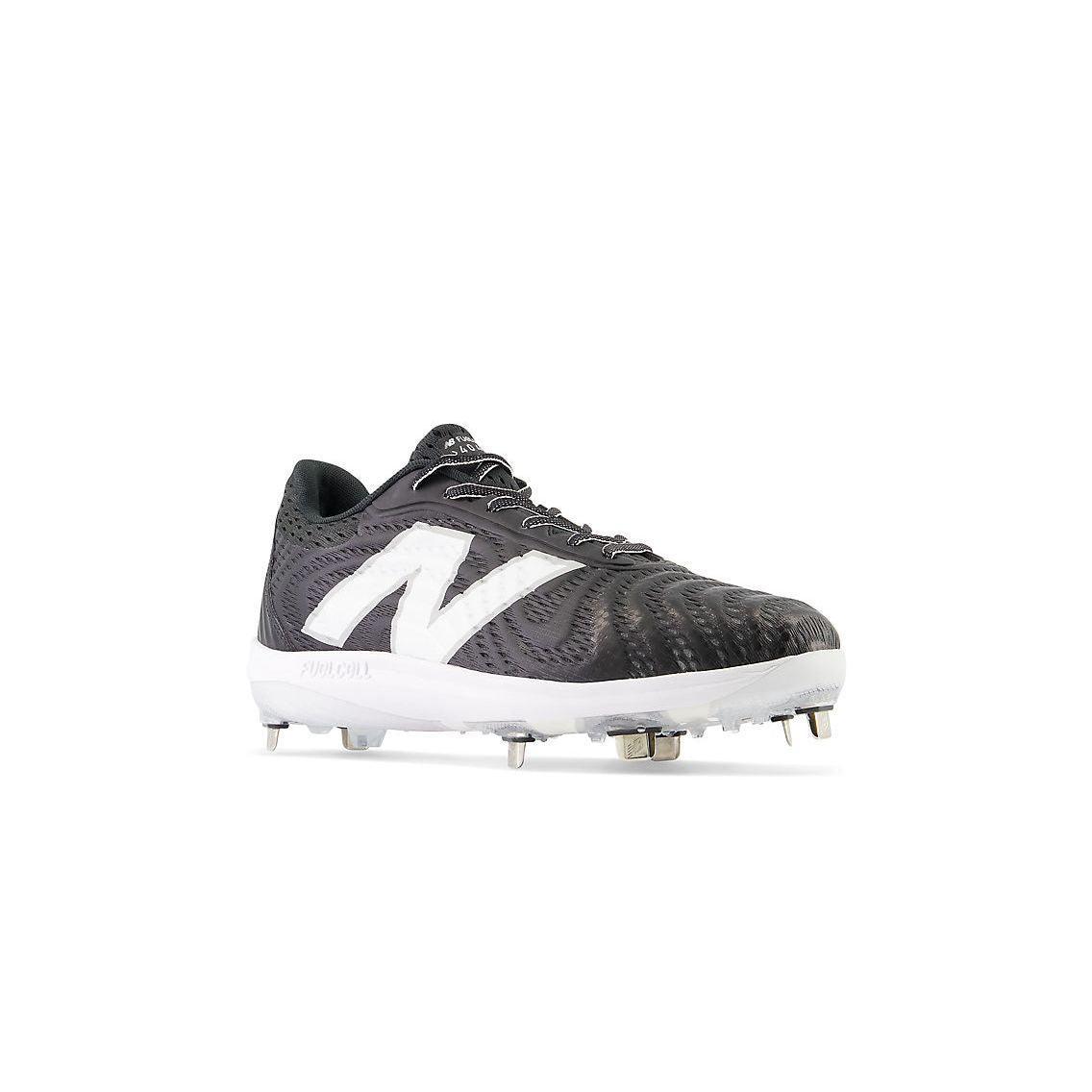 New Balance Men's FuelCell 4040 V7 Metal Baseball Cleats - Black / Optic White - L4040BK7 - Smash It Sports
