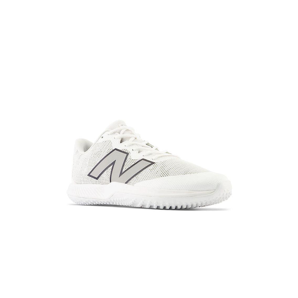 New Balance Men's FuelCell 4040 V7 Turf Baseball Shoes - Optic White / Rain Cloud - T4040W7 - Smash It Sports