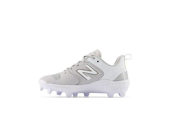 New Balance Women's Fresh Foam Velo V3 Molded Softball Cleats - Grey with White - SPVELOG3 - Smash It Sports