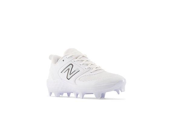 New Balance Women's Fresh Foam Velo V3 Molded Softball Cleats - White - SPVELOW3 - Smash It Sports