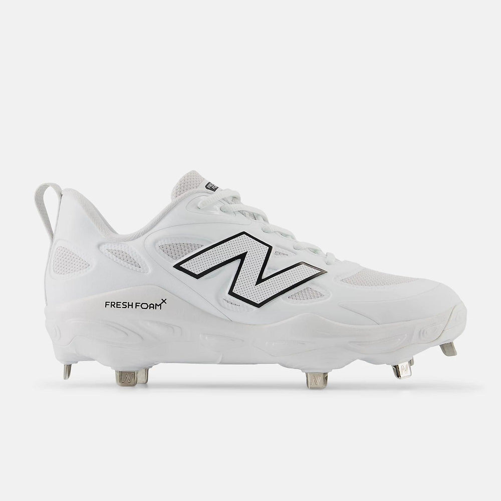 New Balance Women's Fresh Foam X Velo v4 Metal Fastpitch Softball Cleats - White SMVELOW4 - Smash It Sports