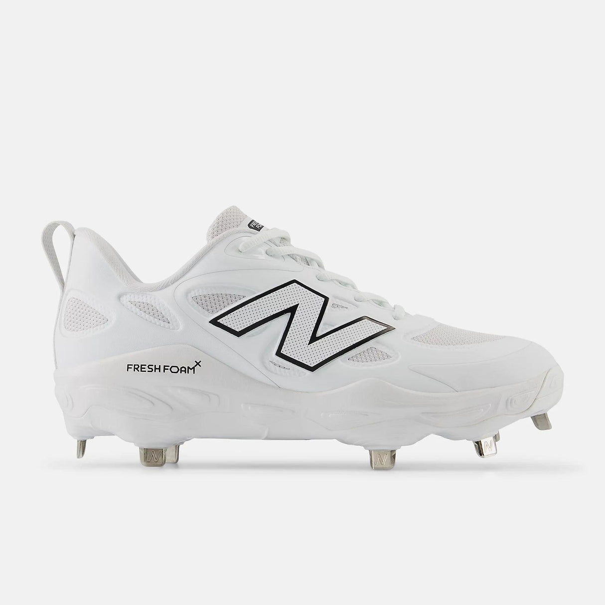 New Balance Women's Fresh Foam X Velo v4 Metal Fastpitch Softball Cleats - White SMVELOW4 - Smash It Sports