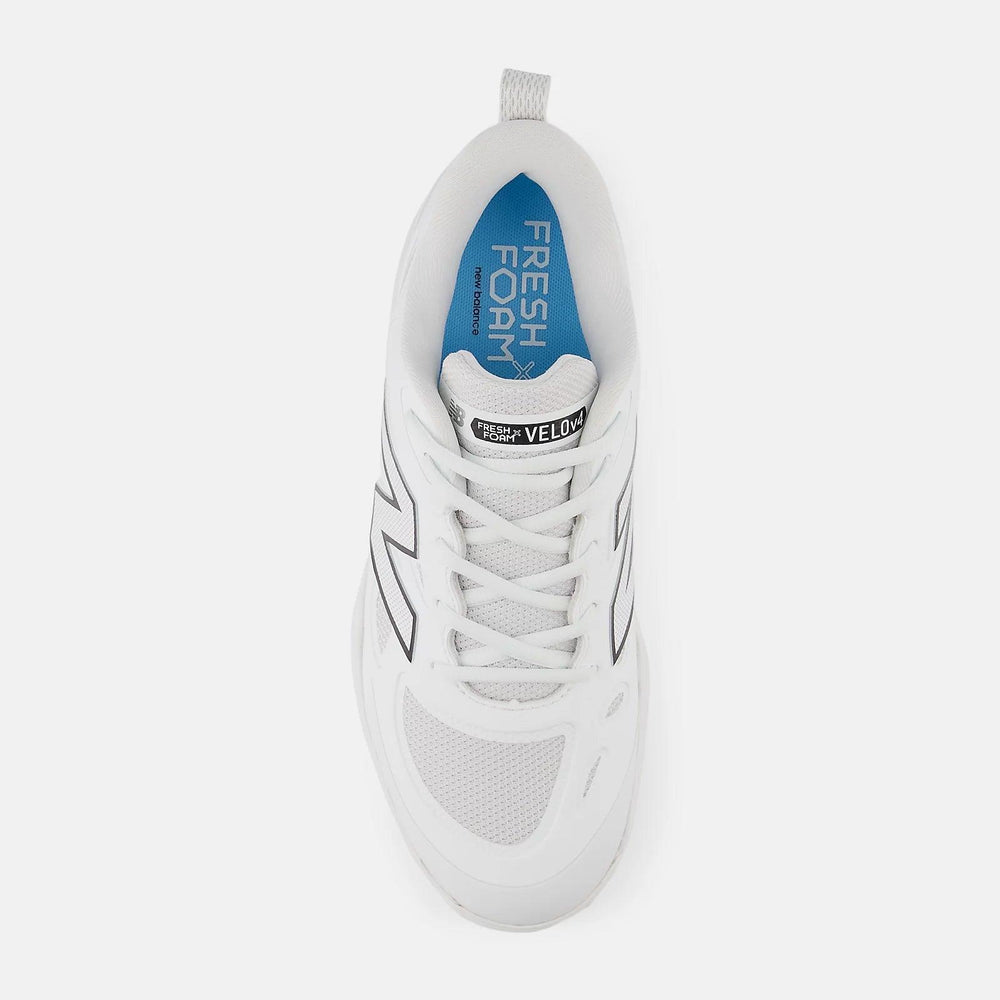 New Balance Women's Fresh Foam X Velo v4 Metal Fastpitch Softball Cleats - White SMVELOW4 - Smash It Sports