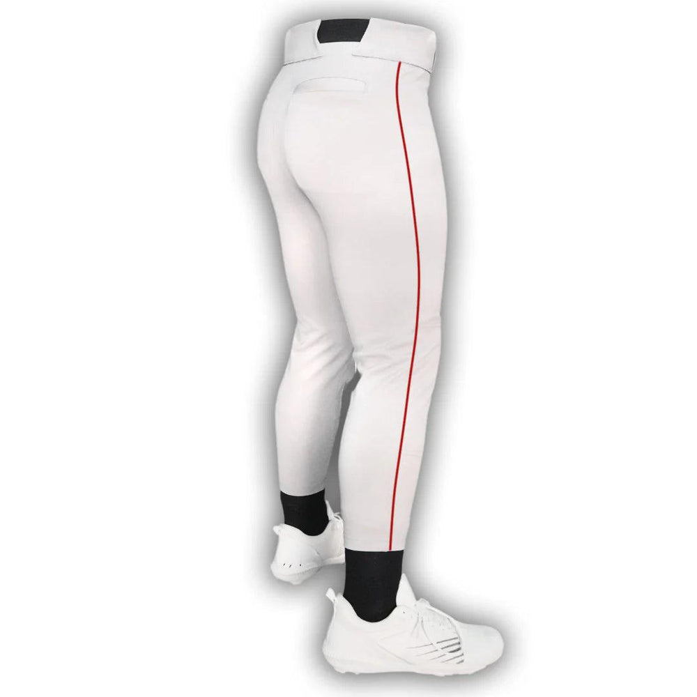 Original Dirty Mids - Piped Collection Baseball Pants (White) - Smash It Sports