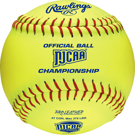 Rawlings 12" NJCAAFP NJCAA Championship 47/375 Leather Fastpitch Softballs NJCAAFP - Smash It Sports