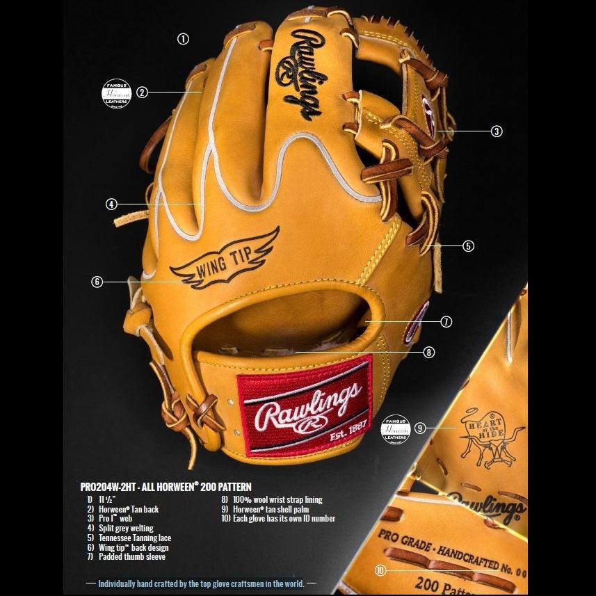 Rawlings Heart of the Hide 11.5" Baseball Fielding Glove PRO204W-2HT - Smash It Sports