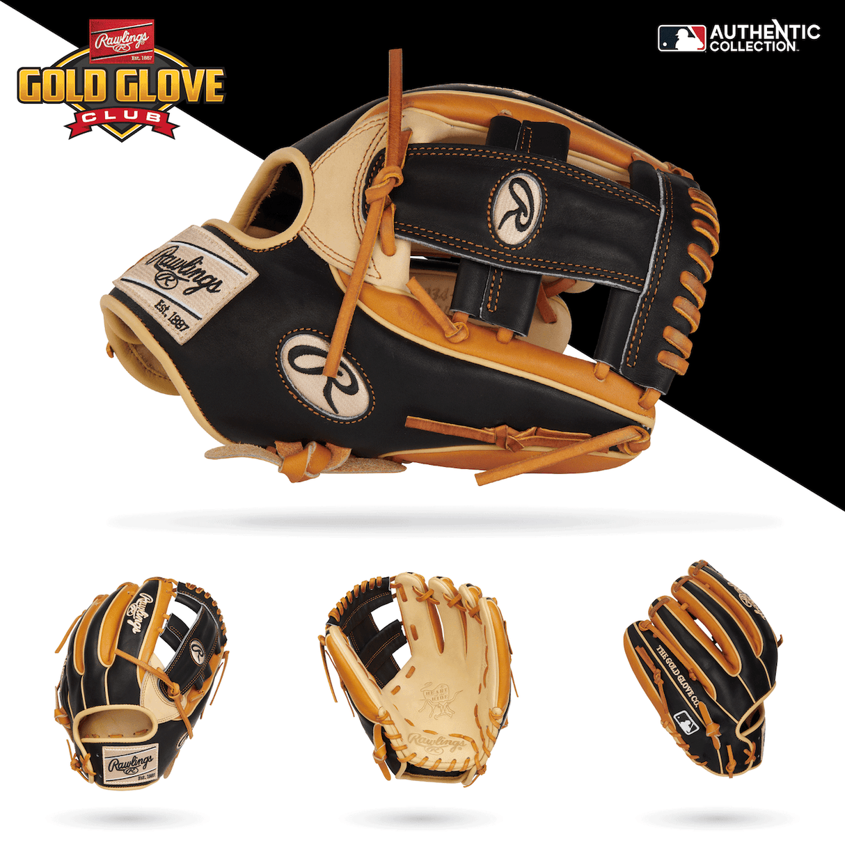 Rawlings Heart of The Hide 11.5″ Gold Glove Club Baseball Fielding Glove Feb 2023 – PRO934-13CBT - Smash It Sports