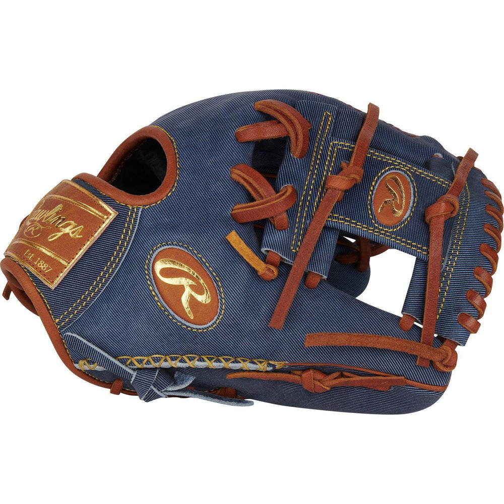 Rawlings Heart of the Hide Pro Label Denim Edition 11.5" Baseball Fielding Glove - PRO204-2D - Smash It Sports
