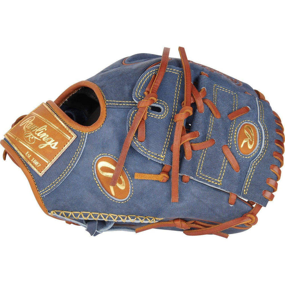 Rawlings Heart of the Hide Pro Label Denim Edition 11.75" Baseball Fielding Glove - PRO205W-9D - Smash It Sports