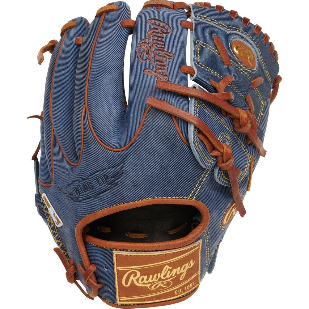 Rawlings Heart of the Hide Pro Label Denim Edition 11.75" Baseball Fielding Glove - PRO205W-9D - Smash It Sports