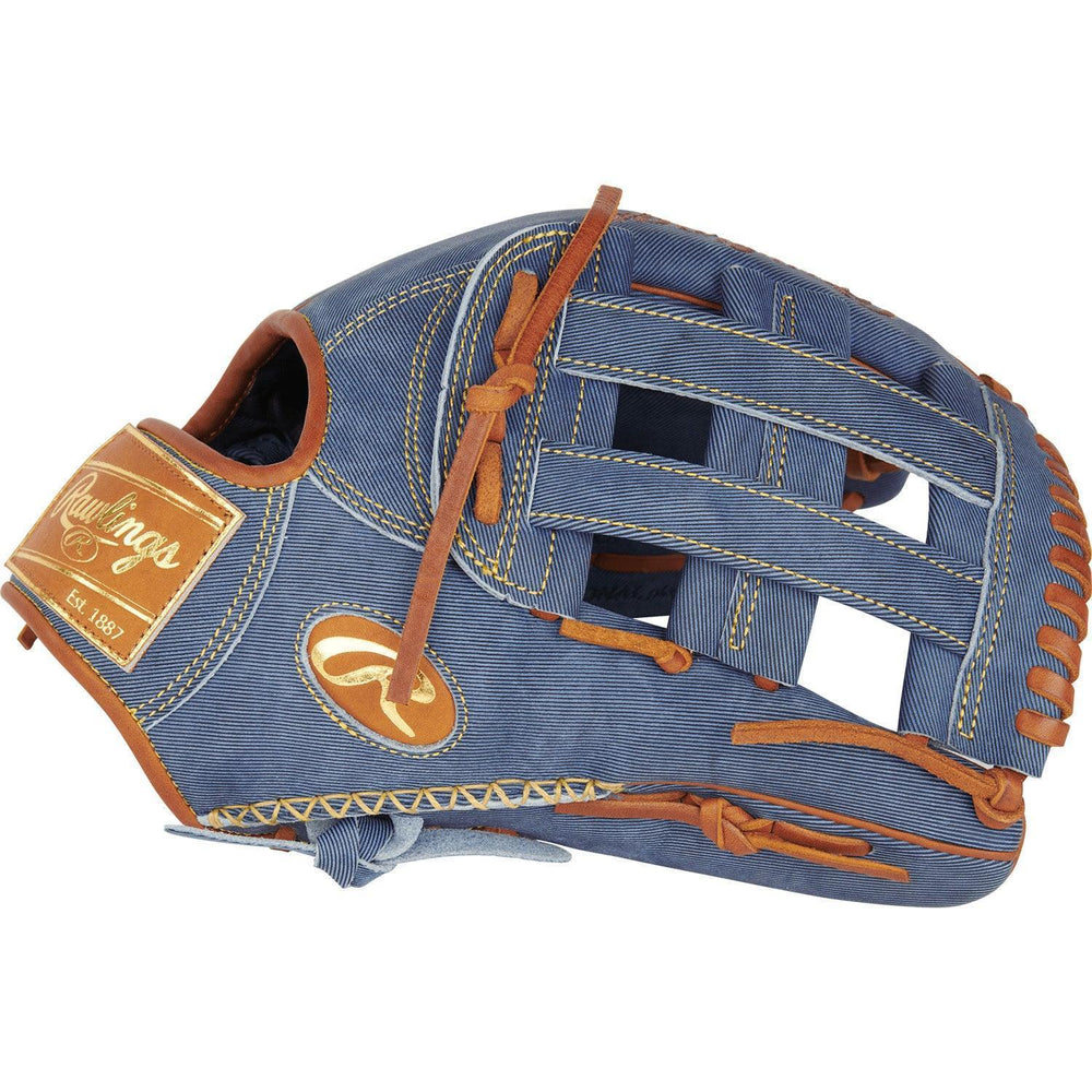 Rawlings Heart of the Hide Pro Label Denim Edition 12.75" Baseball Fielding Glove - PRO3039-6D - Smash It Sports
