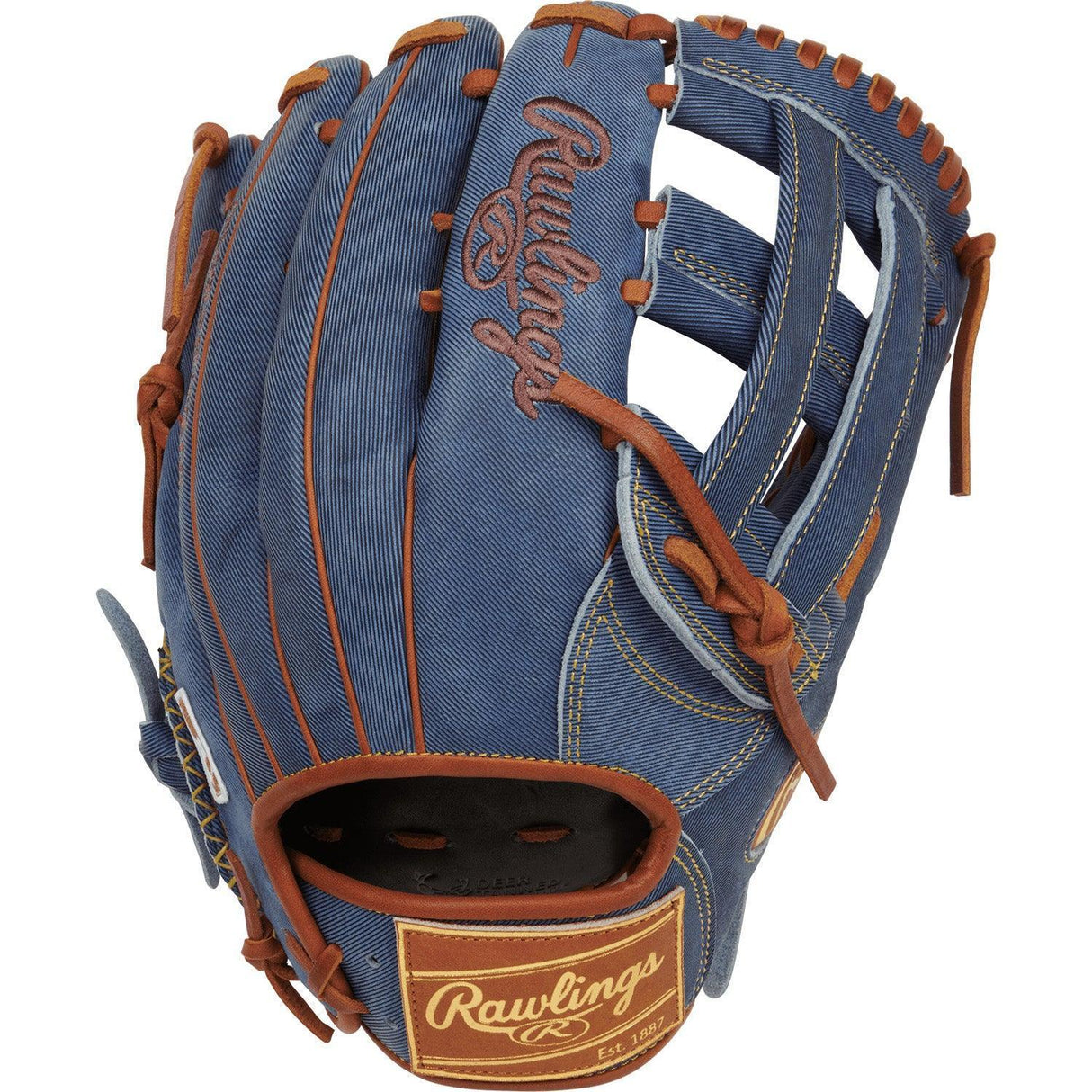Rawlings Heart of the Hide Pro Label Denim Edition 12.75" Baseball Fielding Glove - PRO3039-6D - Smash It Sports