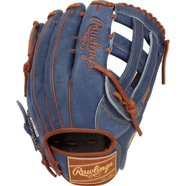 Rawlings Heart of the Hide Pro Label Denim Edition 12.75" Baseball Fielding Glove - PRO3039-6D - Smash It Sports