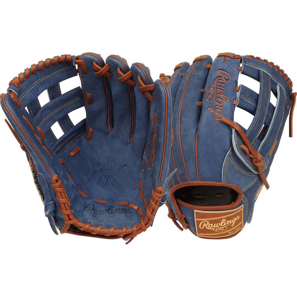 Rawlings Heart of the Hide Pro Label Denim Edition 12.75" Baseball Fielding Glove - PRO3039-6D - Smash It Sports