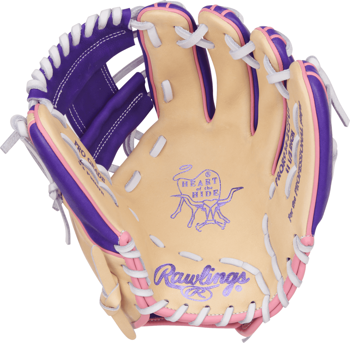 Rawlings Heart of the Hide Vibrant Series 11.5" Baseball Fielding Glove - PROR934-2CPUP - Smash It Sports