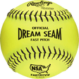Rawlings NSA 11" Official Dream Seam Fastpitch Softballs C11BYLN - Smash It Sports
