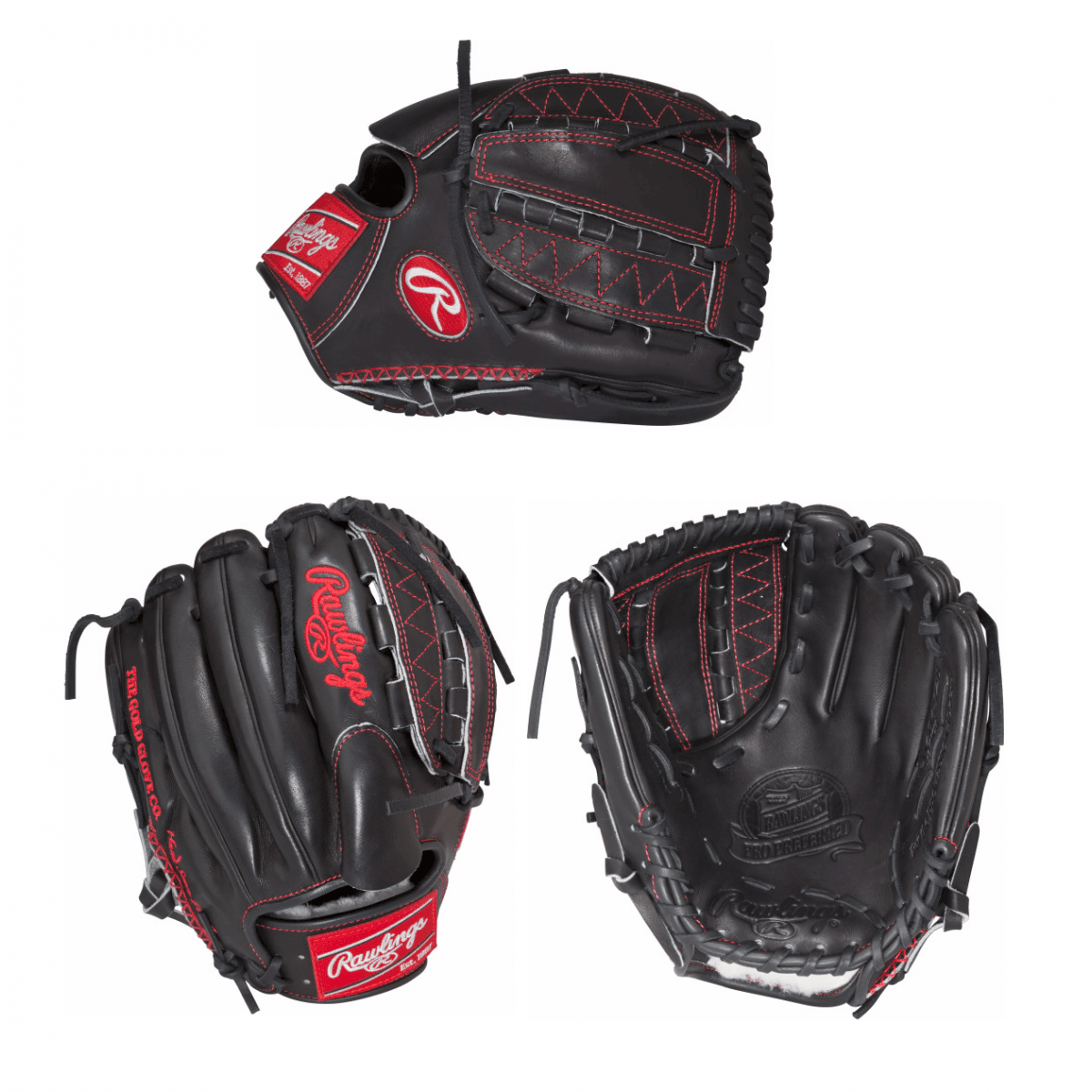 Rawlings Pro Preferred 12" Baseball Fielding Glove-PROS206-12B - Smash It Sports