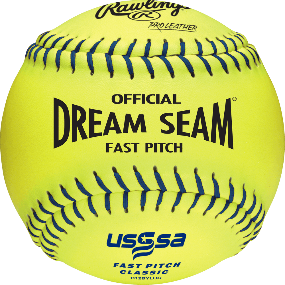 Rawlings USSSA 12" Official Dream Seam Fastpitch Softballs C12BYLUC - Smash It Sports