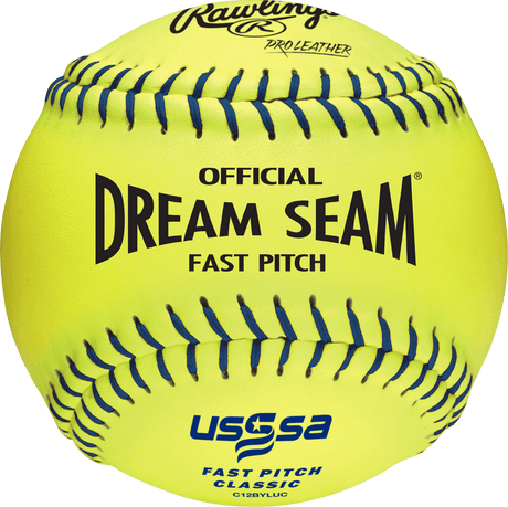 Rawlings USSSA 12" Official Dream Seam Fastpitch Softballs C12BYLUC - Smash It Sports