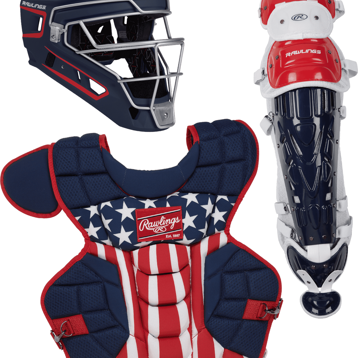 Rawlings Velo 2.0 Baseball Catcher's Set (Multiple Sizes/Colors